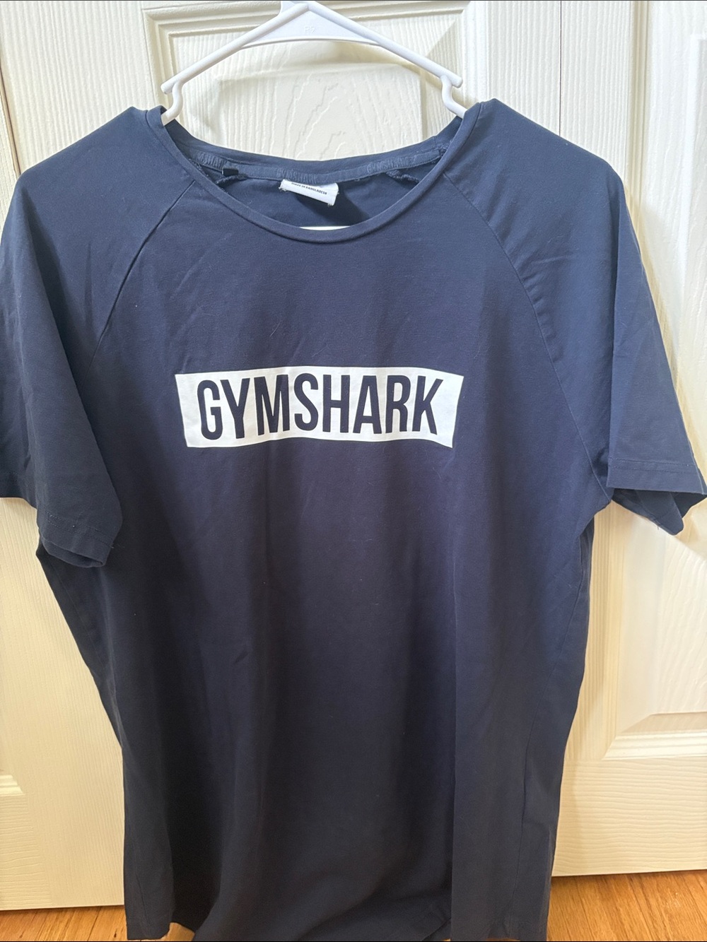Gymshark Navy Blue Logo T-Shirt